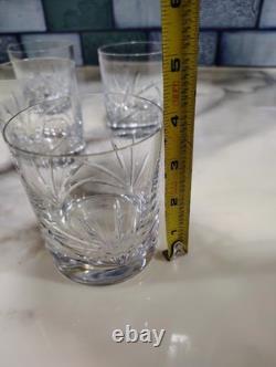 Set Of 6 Towle Crystal Reflections Whiskey Old Fashioned Bar Glasses 4 Austria