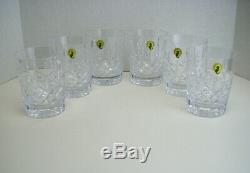 Set Of 6 Waterford Lismore 12 Oz Double Old Fashioned Glasses Tumblers 4 3/8 T