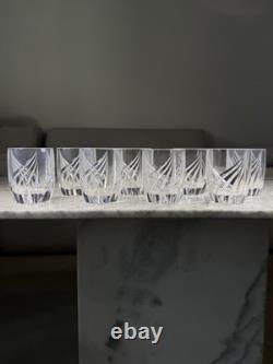 Set Of 8 Lenox Debut Crystal Double Old Fashioned Glasses 4 10oz Signed