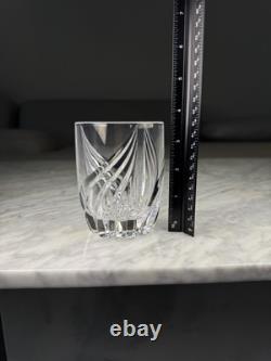 Set Of 8 Lenox Debut Crystal Double Old Fashioned Glasses 4 10oz Signed