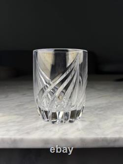 Set Of 8 Lenox Debut Crystal Double Old Fashioned Glasses 4 10oz Signed