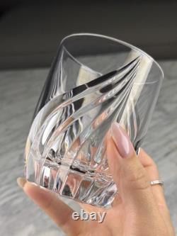 Set Of 8 Lenox Debut Crystal Double Old Fashioned Glasses 4 10oz Signed