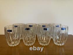 Set Of 8 MARQUIS Waterford Omega Double Old Fashioned Crystal Glasses (2 Boxes)