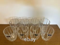Set Of 8 MARQUIS Waterford Omega Double Old Fashioned Crystal Glasses (2 Boxes)