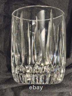Set Of 9 Excellent Gorham Crystal Sundance Pattern Double Old Fashioned Glasses