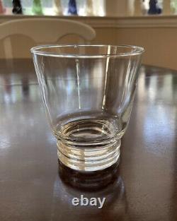 Set Of Six Pottery Barn Claro Double Old Fashioned Tumbler Glasses 4 Tall