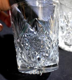 Set of 10 ABP American Brilliant Cut Crystal Double Old Fashioned Glasses