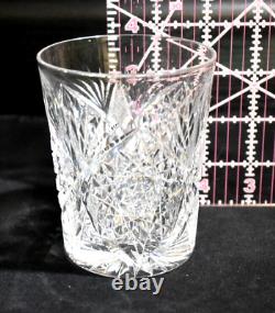 Set of 10 ABP American Brilliant Cut Crystal Double Old Fashioned Glasses