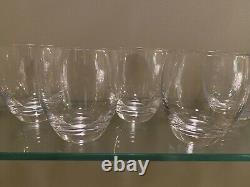 Set of 10 signed Baccarat Double old fashioned glasses EUC