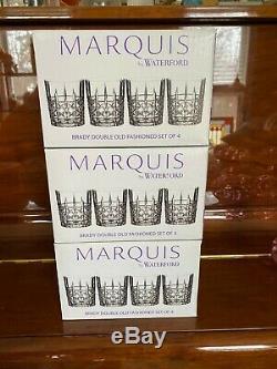Set of 12 Marquis by Waterford Brady Double Old Fashioned Glasses NEW