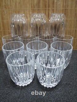 Set of 12 Mikasa Crystal Park Lane Double Old Fashioned Whisky Glasses 3 7/8