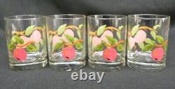 Set of 16 Vintage Franciscan Apple Double Old Fashioned Tumbler 4 Glasses MINT