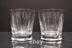 Set of 2 Baccarat Triade Tumblers Rocks Double Old Fashioned DOF Glasses