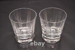 Set of 2 Baccarat Triade Tumblers Rocks Double Old Fashioned DOF Glasses