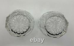 Set of 2 Double Old Fashioned Glasses Westhampton WATERFORD CRYSTAL 12 OZ