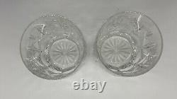 Set of 2 Double Old Fashioned Glasses Westhampton WATERFORD CRYSTAL 12 OZ