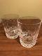 Set of 2 Fine Waterford Crystal Happy Birthday Double Old-Fashioned Glasses