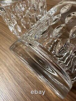 Set of 2 Ralph Lauren Ashton Crystal Glasses Double Old Fashioned