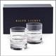 Set of 2 Ralph Lauren Remy Double Old Fashioned Glasses Crystal Barware Gift Box
