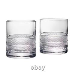 Set of 2 Ralph Lauren Remy Double Old Fashioned Glasses Crystal Barware Gift Box