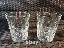 Set of 2 WATERFORD 12 Oz Double Old Fashioned COLLEEN Short Stem Rocks Glasses