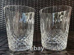 Set of 2 WATERFORD 12 Oz Double Old Fashioned COLLEEN Short Stem Rocks Glasses