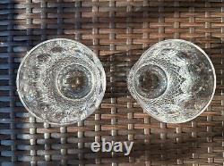 Set of 2 WATERFORD 12 Oz Double Old Fashioned COLLEEN Short Stem Rocks Glasses