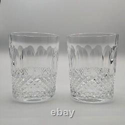 Set of 2 WATERFORD Crystal COLLEEN Double Old Fashioned Whiskey Glass 4 1/4 in