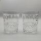 Set of 2 WATERFORD Crystal COLLEEN Double Old Fashioned Whiskey Glass 4 1/4 in