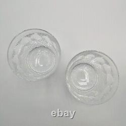 Set of 2 WATERFORD Crystal COLLEEN Double Old Fashioned Whiskey Glass 4 1/4 in