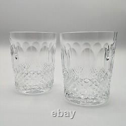 Set of 2 WATERFORD Crystal COLLEEN Double Old Fashioned Whiskey Glass 4 1/4 in