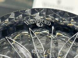 Set of 2 Waterford Crystal CLARENDON Cobalt Blue Double Old Fashioned withBox
