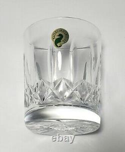 Set of 2 Waterford Crystal Lismore DOF Double Old Fashioned Glasses with Sticker