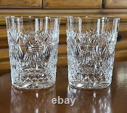 Set of 2 Waterford Crystal Millennium Prosperity Double Old Fashioned 4 3/8