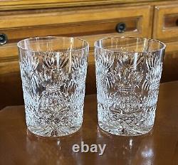 Set of 2 Waterford Crystal Millennium Prosperity Double Old Fashioned 4 3/8