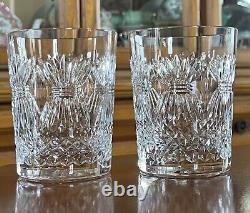 Set of 2 Waterford Crystal Millennium Prosperity Double Old Fashioned 4 3/8