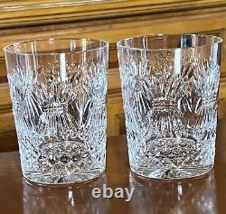 Set of 2 Waterford Crystal Millennium Prosperity Double Old Fashioned 4 3/8