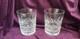 Set of 2 Waterford Lismore 4.5 Double Old Fashioned Whiskey Glasses EXCELLENT