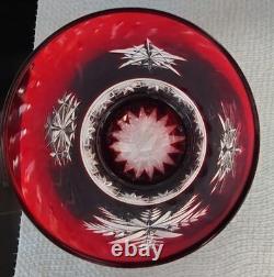 Set of 2 Waterford Snow Crystals Red Double Old Fashioned Glasses Tumblers NEW
