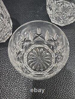 Set of 3 WATERFORD CRYSTAL Westhampton Double-Old Fashioned Tumblers IRELAND