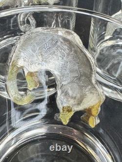 Set of 4 Arthur Court Aluminum Animal Grapevine Double Old Fashioned Glasses