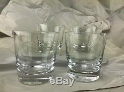Set of 4 Baccarat Crystal Double Old Fashioned Glasses 12.6 Oz No Reserve