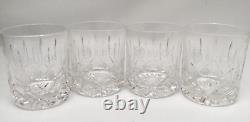 Set of 4 Buick Logo Fine Crystal Double Old Fashioned Whiskey Glasses