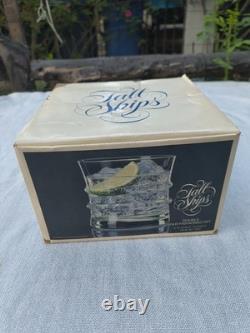 Set of 4 Colony Tall Ships Double Old Fashioned Glasses