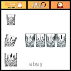 Set of 4 Double Old Fashioned Glasses, 11 oz Clear Crystal Drinkware