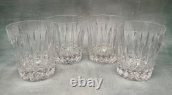 Set of 4 Gorham Crystal KING EDWARD Double Old Fashioned Whiskey Glasses 4