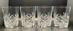 Set of 4 Gorham Crystal Monte Carlo Double Old Fashioned Glasses 4 1/4