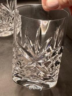Set of 4 Gorham Crystal Monte Carlo Double Old Fashioned Glasses 4 1/4
