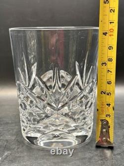 Set of 4 Gorham Crystal Monte Carlo Double Old Fashioned Glasses 4 1/4