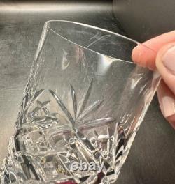 Set of 4 Gorham Crystal Monte Carlo Double Old Fashioned Glasses 4 1/4